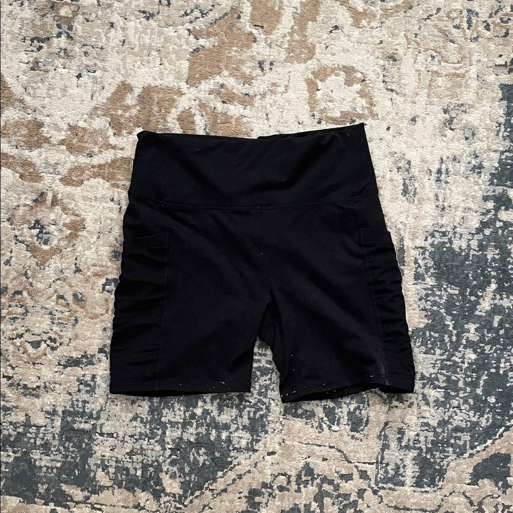 Fabletics Black High-Waisted Bike Shorts